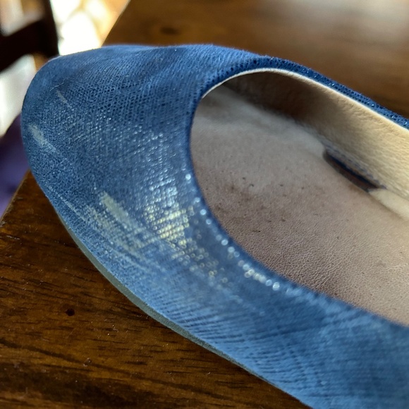 French Sole New York (FS/NY) Denim Cartizze Zeppa (size 8) - Picture 5 of 5